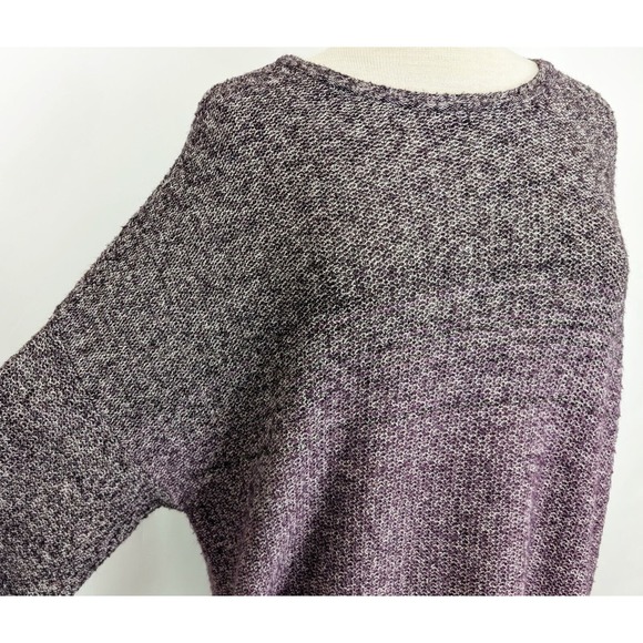 J.Jill Sweater Purple Ombre Dolman Sleeve Sweater Misses Size L - Picture 3 of 8